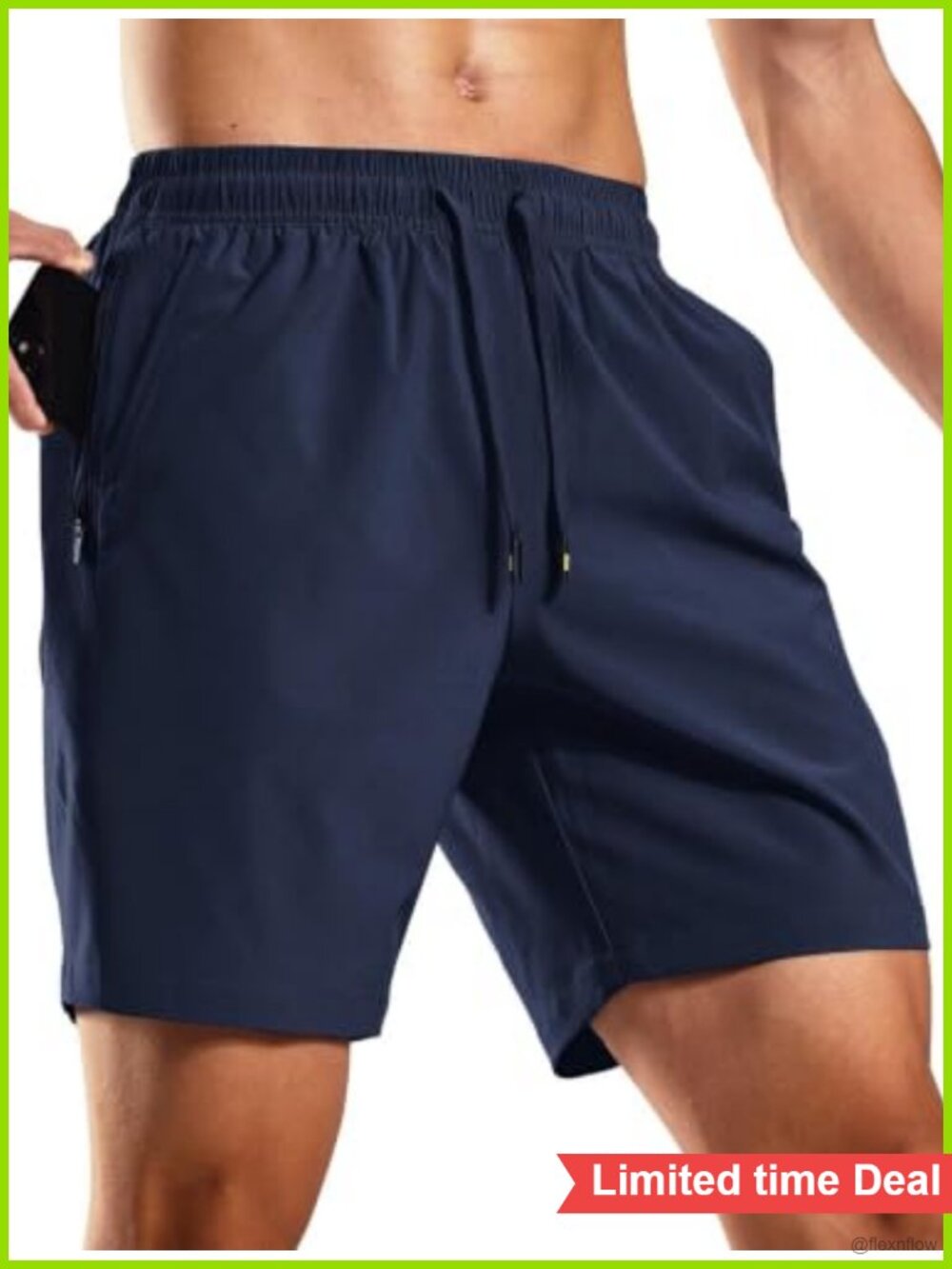MIER Men's Athletic Workout Shorts 7 Inch Quick-Dry Running Gym Shorts